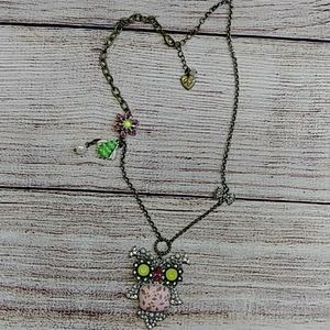 Betsey johnson Owl necklace